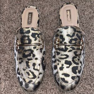 CHEETAH PRINT MULES